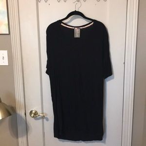 Anthropologie Black Tee Shirt Dress